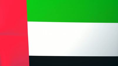 United Arab Emirates Waving Flag