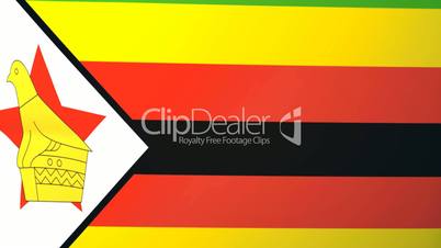 Zimbabwe Waving Flag