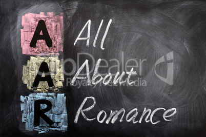 Acronym of AAR for All About Romance