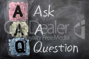 Acronym of AAQ for Ask a Question