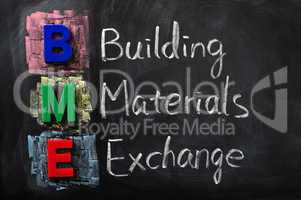 Acronym of BME for Building Materials Exchange