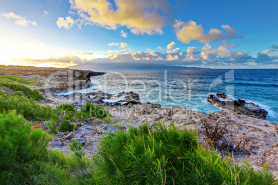 Maui. Hawaii. Ocean and sunset.