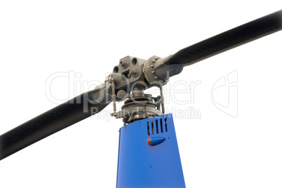 blade and blue helicopter gearbox