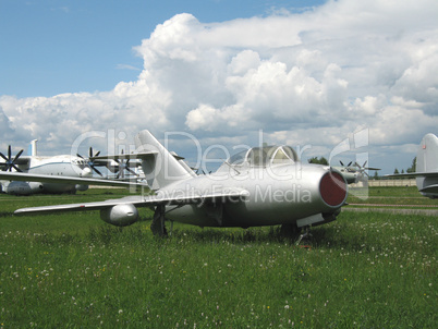 Moscow, Monino, Russia, the plane of war an a parking