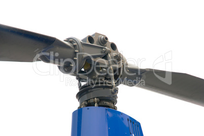 blade and blue helicopter gearbox