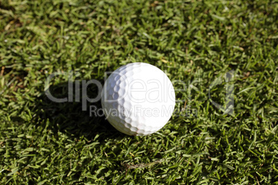 Golfball auf einer Wiese