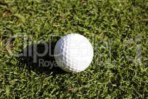 Golfball auf einer Wiese