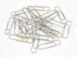 Writing metal paper clips