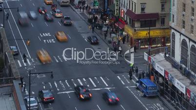Timelapse Traffic at sunset on 8th Ave