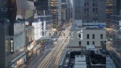 Timelapse Traffic at sunset on 8th Ave