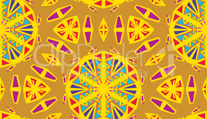 Yellow Kaleidescope Pattern