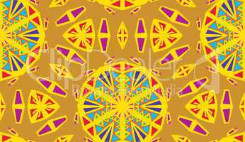 Yellow Kaleidescope Pattern