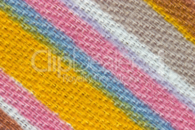 Multicolored closeup cotton cloth pattern