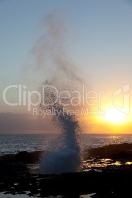 Spouting Horn off Poipu in Kauai