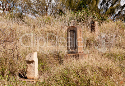 Abandoned chinese graveyard in Kauai