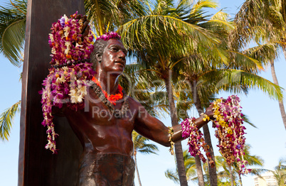 Duke Kahanamoku statue in Waikiki