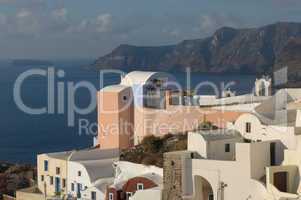 Oia village at Santorini island, Greece