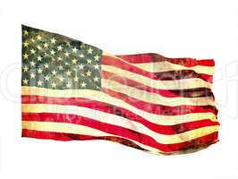 Grunge image of american flag