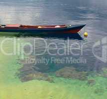 Traditional indonesian fishing boat