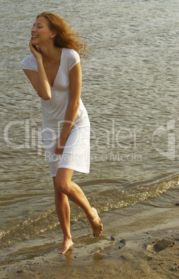 Woman on beach