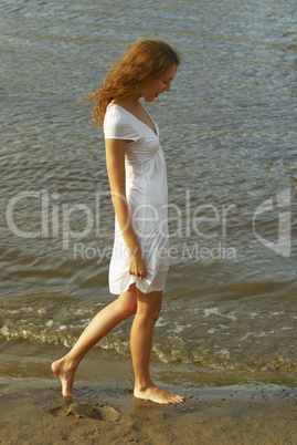 Woman on beach