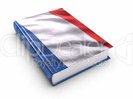 Book covered with French flag
