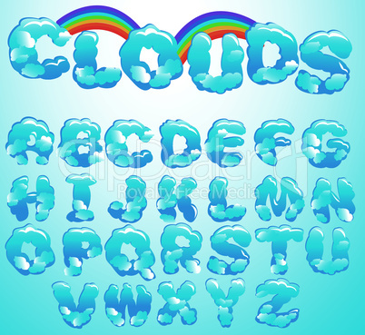 clouds letters