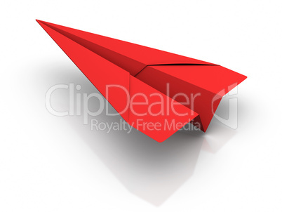 Red Paper Airplane