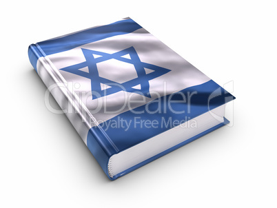 Book covered with israeli flag