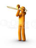 Playing Trombone