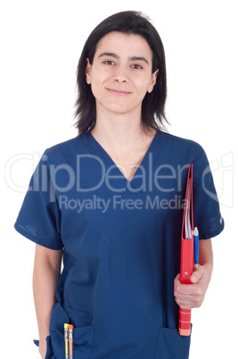 Doctor holding folder