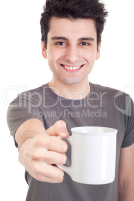 Man holding mug