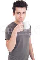 Man holding mug