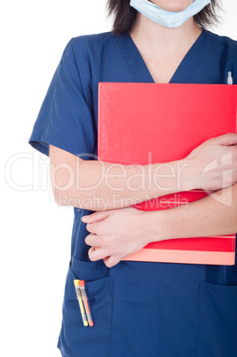 Doctor holding folder