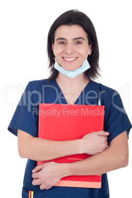 Doctor holding folder