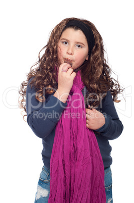 Little girl with ice cream