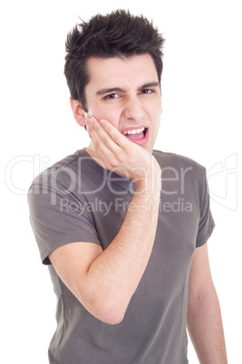 Man with toothache