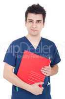 Doctor holding folder