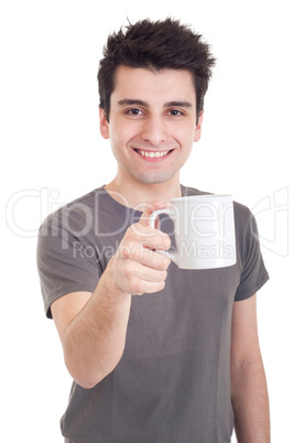 Man holding mug