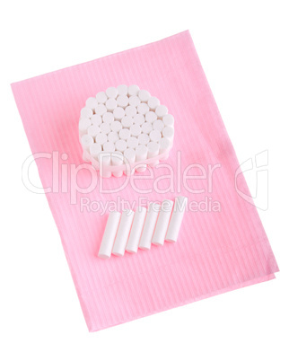 Dental cotton rolls