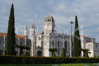 Hieronymites Monastery in Lisbon (garden view)