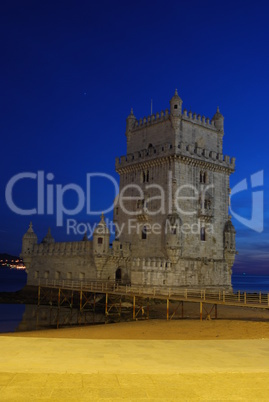 Belem Tower in Lisbon, Portugal (Sunset)