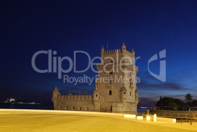 Belem Tower in Lisbon, Portugal (Sunset)