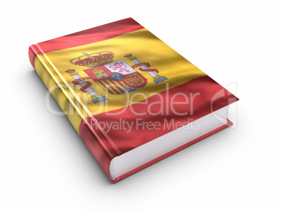 Book covered with Spanish flag