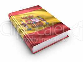 Book covered with Spanish flag