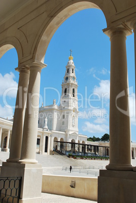 View of the Sanctuary of Fatima, in Portugal