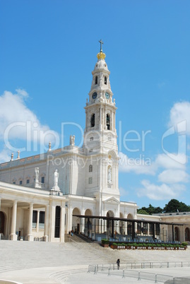View of the Sanctuary of Fatima, in Portugal
