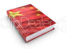 Book covered with Chinese flag