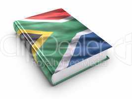 Book covered with South african flag