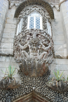 Gargoyle in Palace of Pena in Sintra